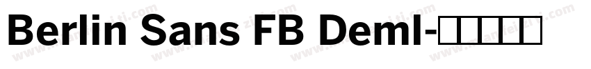 Berlin Sans FB Deml字体转换